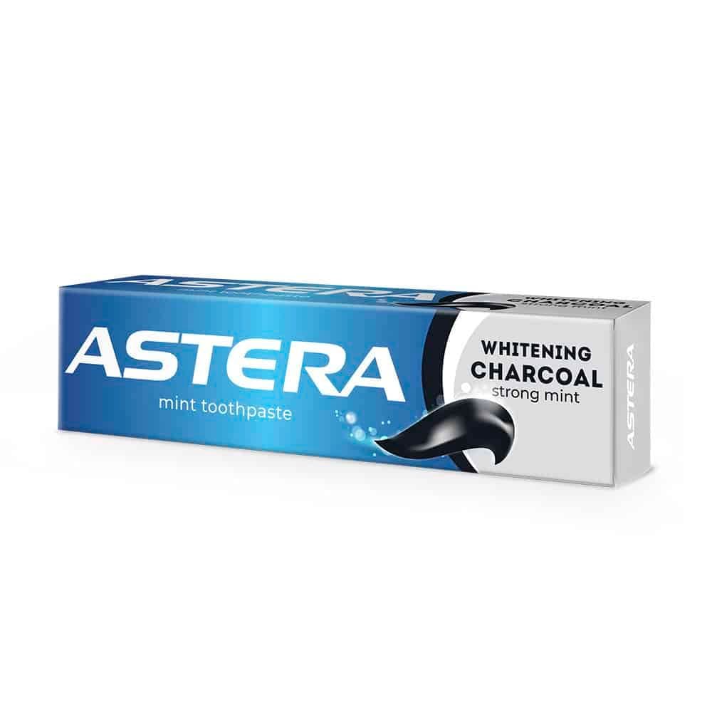 ПАСТА ЗА ЗЪБИ АСТЕРА 110мл WHITENING CHARCOAL