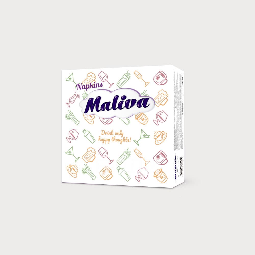 САЛФЕТКИ МАЛИВА 50 БР. 33/33 ПРИНТ