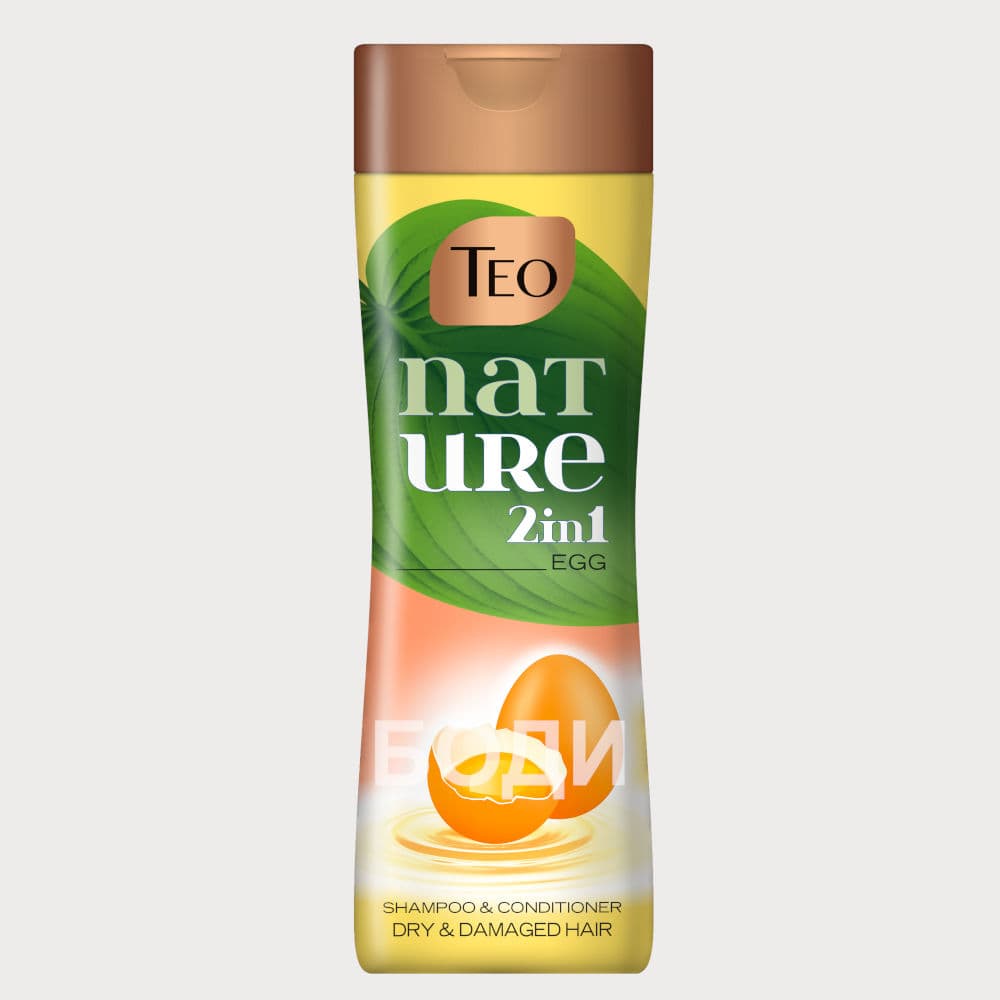 ТЕО ШАМПОАН NATURE 2in1 Яйчен 350мл.