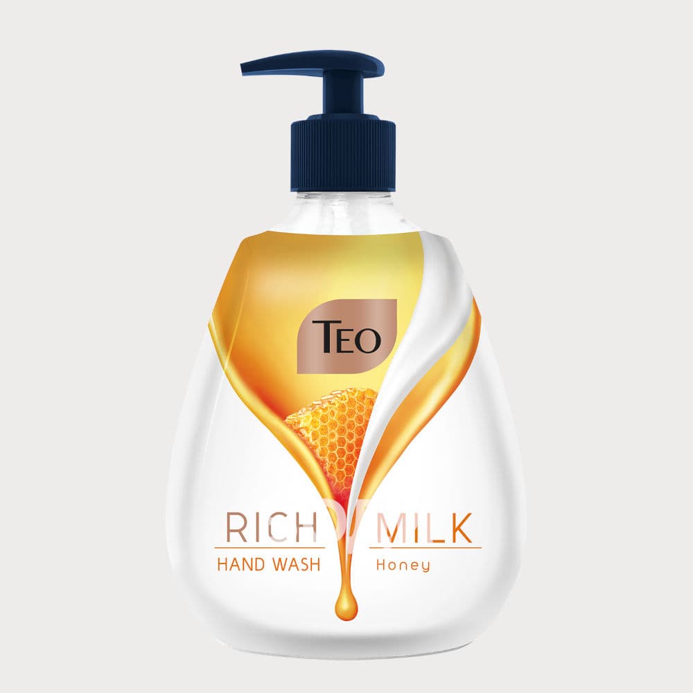 ТЕЧЕН САПУН ТЕО MILK HONEY ЖЪЛТ