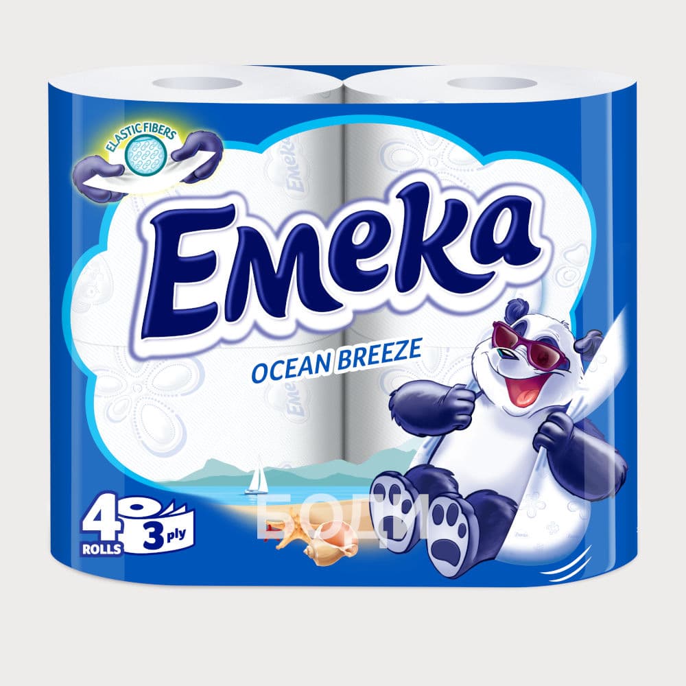 ТОАЛЕТНА ХАРТИЯ ЕМЕКА X 4 ОКЕАН