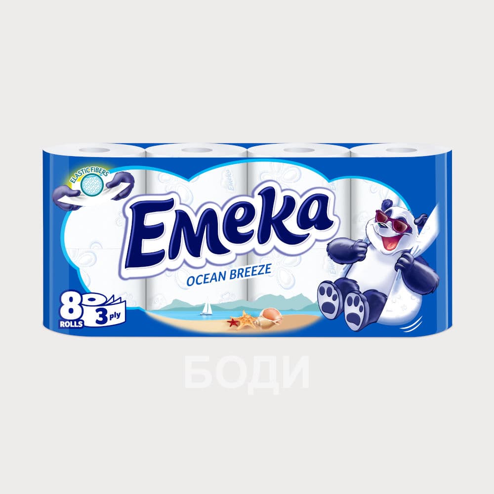 ТОАЛЕТНА ХАРТИЯ ЕМЕКА Х 8 ОКЕАН