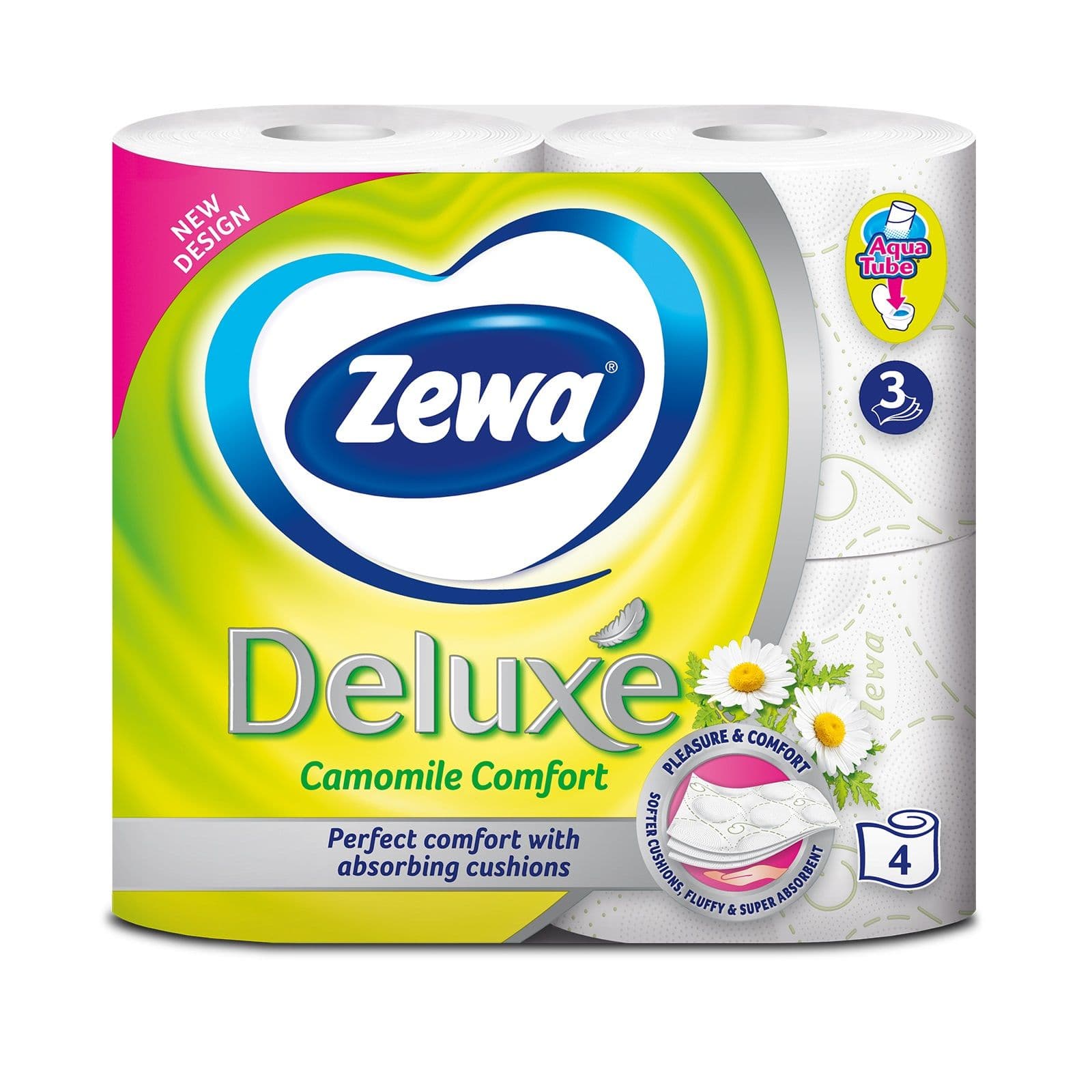 ТОАЛЕТНА ХАРТИЯ ZEWA DELUXE CAMOMILE