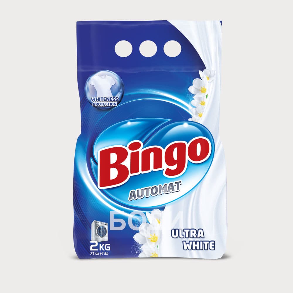 БИНГО ПРАХ ЗА ПРАНЕ 2 КГ ULTRA WHITE