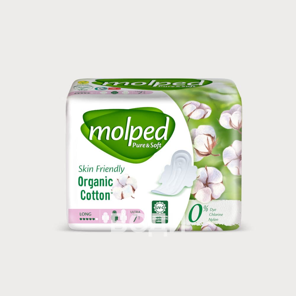 ДАМСКИ ПРЕВРЪЗКИ MOLPED PURE&SOFT LONG x7бр.