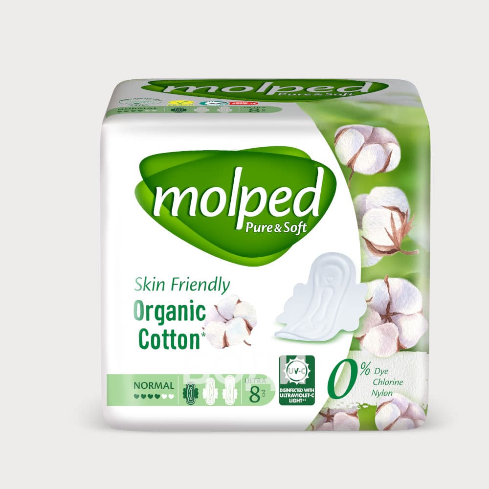 ДАМСКИ ПРЕВРЪЗКИ MOLPED PURE&SOFT NORMAL x8бр.