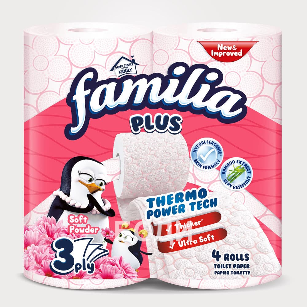 ТОАЛЕТНА ХАРТИЯ ФАМИЛИЯ 4 SOFT РОЗОВА
