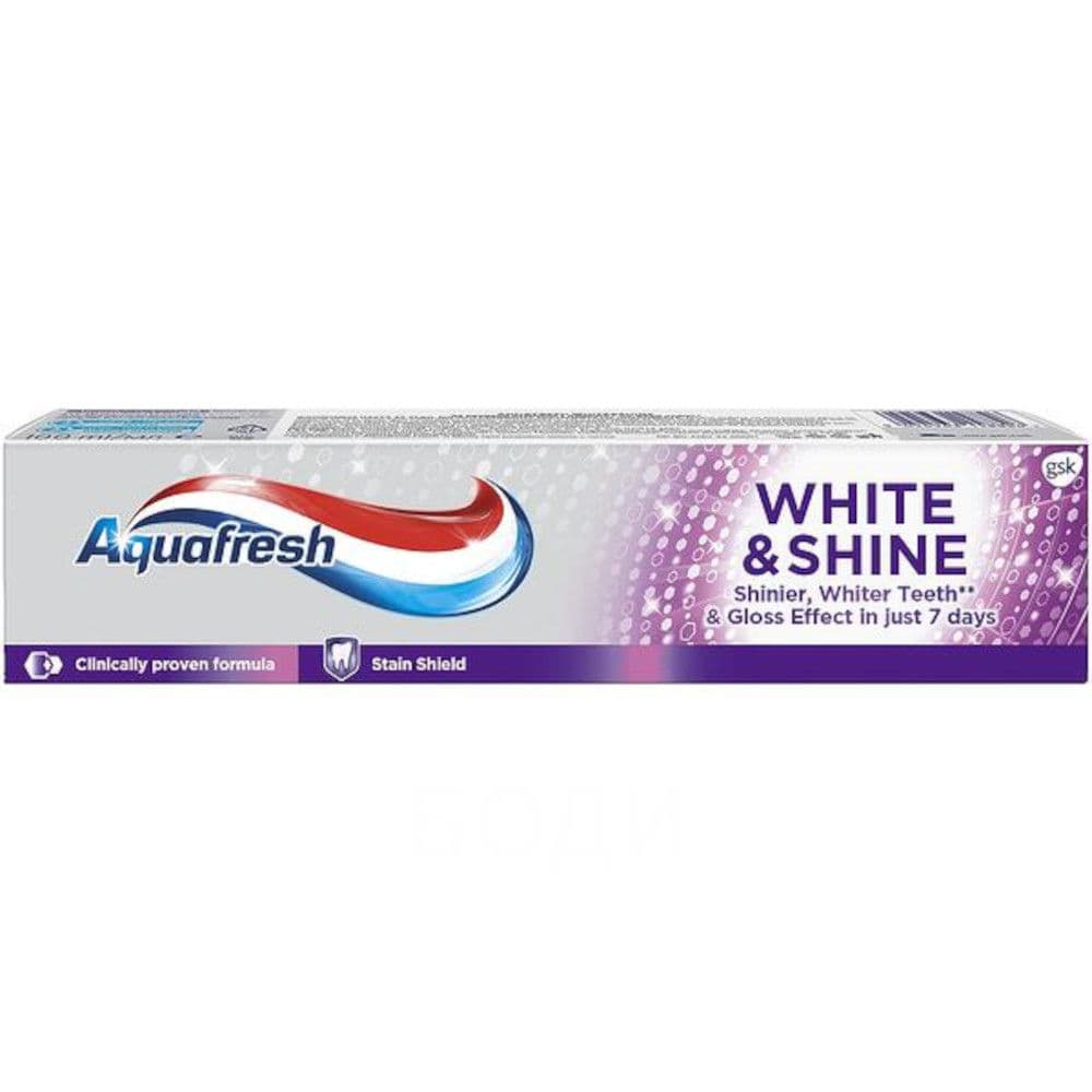 АКВАФРЕШ ПАСТА ЗА ЗЪБИ 100мл.WHITE & SHINE