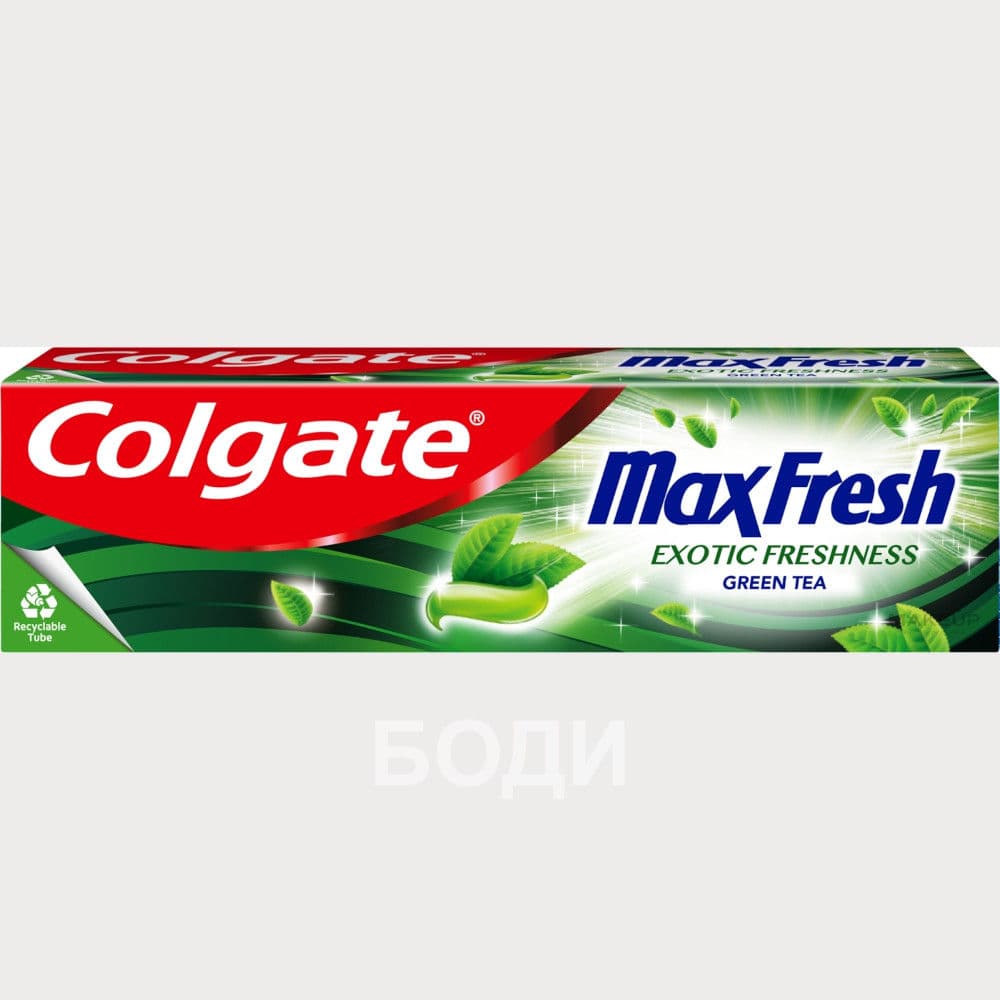 ПАСТА ЗА ЗЪБИ КОЛГЕЙТ 75 МАКС ФРЕШ/EXOTIC FRESHNESS зелен чай