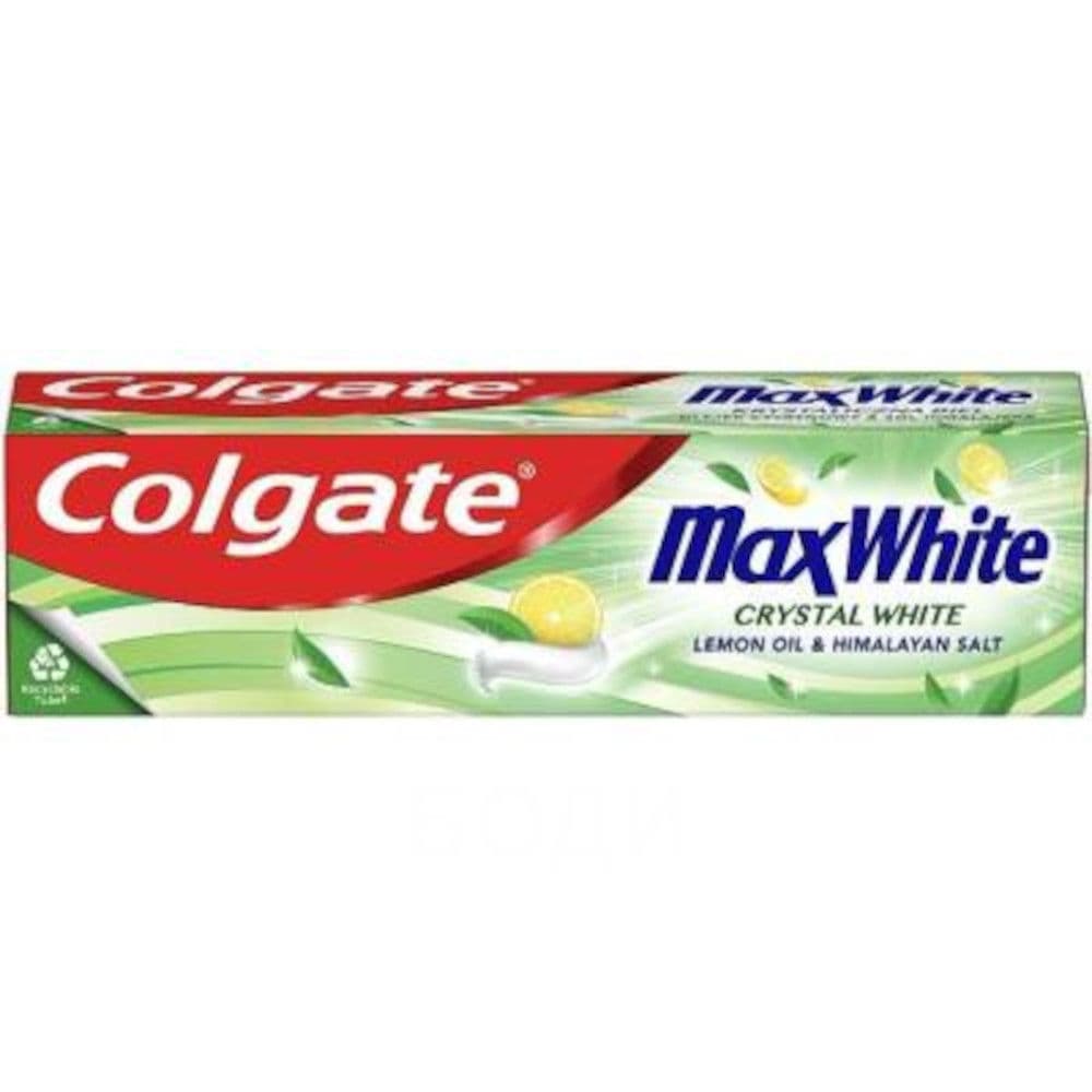 ПАСТА ЗА ЗЪБИ КОЛГЕЙТ 75 МАКС УАЙТ/CRYSTAL WHITE лимон и хим.сол