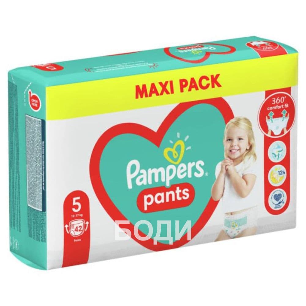 ПАМПЕРС PAMPERS ГАЩИ 5 ДЖУНИЪР 42бр.