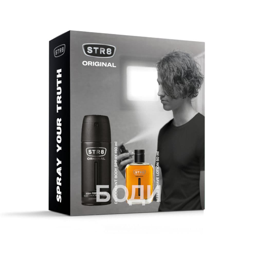 STR8 КОМПЛЕКТ  2 ЧАСТИ ОРИДЖИНАЛ/афт.50+део/