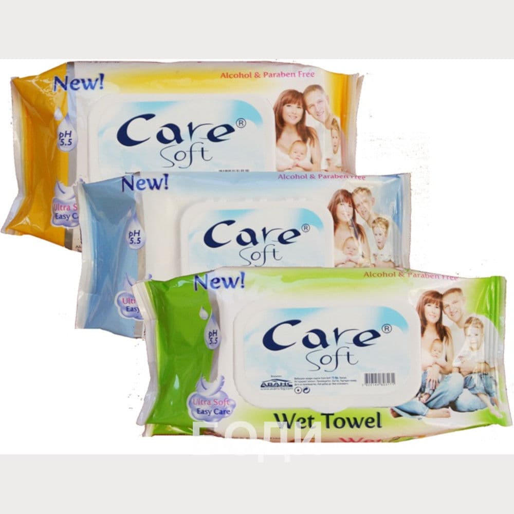 мокри кърпи Care Soft/FRESH 72 КАПАК